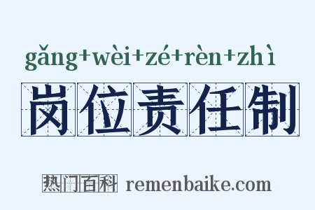 岗位责任制是什么意思的图片